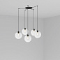 64128-5L CLARA TRANSPARENT PENDANT LAMP E27 100W 5L подвесной светильник Faro barcelona