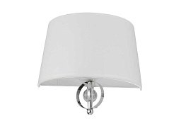 PAOLA AP2 Crystal Lux PAOLA настенное бра с текстильным абажуром и декоративным металлическим элементом