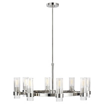 Geneva Chandelier полированный никель с прозрачным стеклом