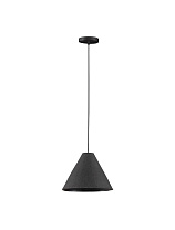 Rough Matt Black Papier-Mâché LED E27 1x12Watt 100-240Volt IP20 Bulb Excuded D:30 H:180 cm