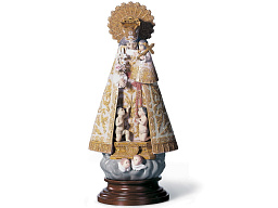 1001394 Lladro Our Lady фарфоровая статуэтка Девы Марии с орнаментированным платьем
