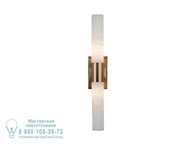 Tube Легкий настенный светильник из старинной латуни и алебастра Possoni Illuminazione 2000/A2