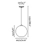 64128 Faro CLARA подвес 100W подвесной светильник