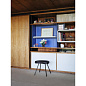 21205904 Tabouret 307 Vitra Табурет низкий тёмный дуб круглый — фото 6