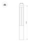 047686 Arlight Светильник LGD-CASTELLO-BOLL-H1200-20W Warm3500-MIX (GR, 80 deg, 230V) — фото 3