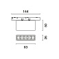 Q911 Laser Blade XS iGuzzini Linear module LB XS for 48V  track - GL Pro 5 cells — фото 1