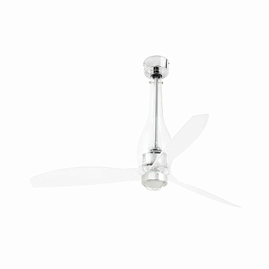 33381WP-9 Faro ETERFAN LED Transparent ceiling FAN LED with DC SMART motor люстра-вентилятор блестящий хром