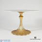 Flute Table Base-Gold Leaf-26 Global Views стол