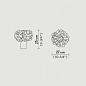 Slamp Clizia TL настольная лампа с полупрозрачным рассеивателем белый CLI78TAV0001W_000 — фото 3