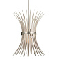 Baile 1 Light Mini Pendant Greige and Brushed Nickel подвесной светильник 52460NI Kichler