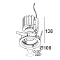 24211 9210 B Delta Light IMAX II ROUND ADJUSTABLE MP Встраиваемый точечный светильник — фото 5