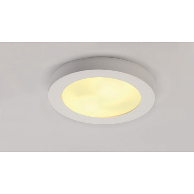 148001 SLV PLASTRA 105 ROUND светильник потолочный 2x 25W, белый гипс