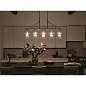 Everett 42" 5 Light Linear Chandelier Natural Brass люстра 52379NBR Kichler — фото 4