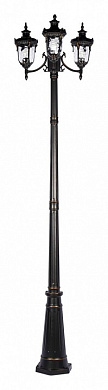 фонарный столб для улицы черный IP55