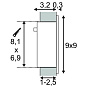 113290 SLV FRAME CURVE LED светильник встраиваемый 1W, 4000К, 350мА, белый/алюминий — фото 4