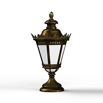 Citadelle N° 4; Opal PMMA E27 with crown - 105W; Gold patina