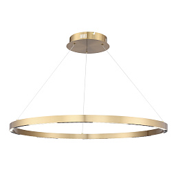 SL6238.343.01 ST-Luce Parilla подвесной светильник кольцевой формы с металлической рамой цвета шампань