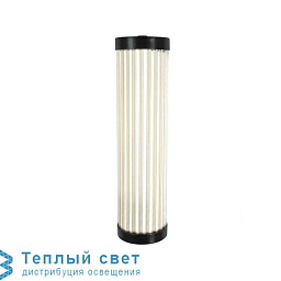 DP7212/27/BR/WE/LED Original BTC Pillar настенный светильник с вертикальным рифленым стеклянным плафоном цилиндрической формы
