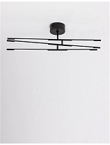 Triac Dimmable Black Metal & Acrylic LED 32 Watt 220-240 Volt 2304Lm 3000K IP20 L: 84 W: 77 H: 25.5 cm