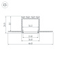 Профиль для светодиодной ленты Arlight PLS-LOCK-H25-F-HIDE — фото 1