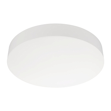 накладной потолочный светильник круглой формы с плоским опаловым рассеивателем и переключаемым цветом свечения