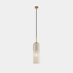 00-8107-DN-14 Leds C4 Glam подвесной светильник цилиндрической формы в светло-золотом цвете