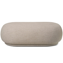 100105204 Ferm Living Rico мягкий пуф овальной формы с текстильной обивкой