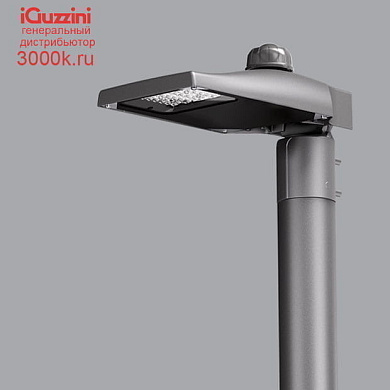 N448 Street iGuzzini Pole-mounted system - ST1 optic - Warm White - integrated DALI - Ø 42-76mm - Ta 50C - Zhaga