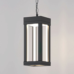 a051858 Elektrostandard Frame уличный подвесной фонарь с прямоугольным стеклянным корпусом на цепи