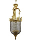 Lattice Portuguese Small Gold Jar Pendant Light подвесной светильник FOS Lighting BellJali-Gold-S-HL1