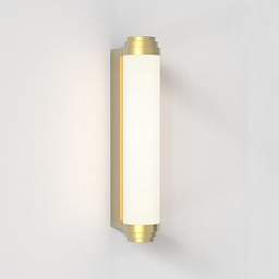 1477027 Astro lighting Burlington настенный светильник с продолговатым плафоном и элементами под матовое золото IP44