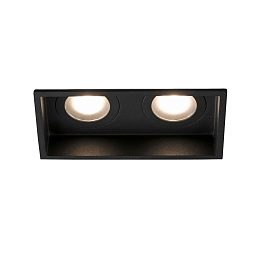 Встраиваемый светильник Faro Barcelona HYDE SQ 2L 40125, чёрный