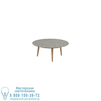 СТОЛ STYLETTO HIGH LOUNGE Ø 120CM НОЖКИ ИЗ ТИКА КЕРАМИЧЕСКАЯ СТОЛЕШНЯ CEPPO DOLOMITICA Royal Botania