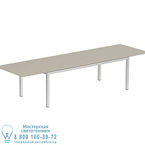РАЗДВИЖНОЙ СТОЛ TABOELA 100X220/340 СМ + КЕРАМИЧЕСКАЯ СТОЛЕШНЯ ЖЕМЧУЖНО-СЕРЫЙ Royal Botania