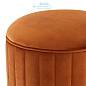 112173 Stool Allegra roche orange velvet Eichholtz