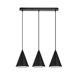 A7074SP-3BK Arte Lamp LARK подвесной светильник с тремя конусными плафонами