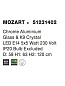 51231402 MOZART Novaluce люстра LED E14 5x5W 230V IP20