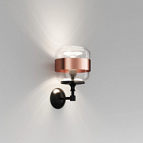 Настенный светильник FUTURA P CRYSTAL COPPER MATT BLACK 1 E27 CE