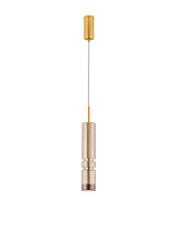 Cognac Glass Brass Gold Metal LED 7 Watt 220-240 Volt 284 Lm 3000K IP20 D:8 H:180cm