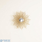 Square Beaded Burst Mirror-Brass-Sm Global Views зеркало