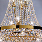 LU 2388/15/70 gold Sheraton Orion крупная хрустальная подвесная люстра — фото 2