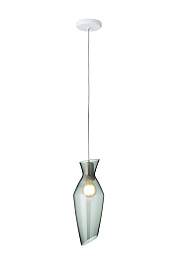 F52A01 Green Fabbian Malvasia подвесной светильник с зелёным плафоном вытянутой формы