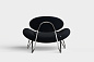 Meadow lounge chair Vidar 554/Chrome Woud, кресло — фото 3