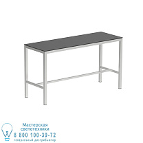 ВЫСОКИЙ СТОЛ TABOELA 200X70CM SS С КЕРАМИЧЕСКОЙ ЧЕРНОЙ СТОЛЕШНИЦЕЙ Royal Botania