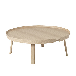 AROTABXL01 Muuto Around журнальный столик из дуба с массивной столешницей