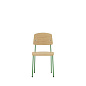 4055737141690 Standard Vitra Стул обеденный зелёный с деревянным сиденьем — фото 2