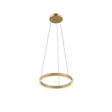 подвесной светильник латунного оттенка с кольцевым корпусом