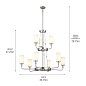 Vetivene 9 Light Chandelier Classic Pewter люстра 52452CLP Kichler — фото 10