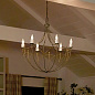 Topiary 6 Light Chandelier Matte White and Character Bronze люстра 52462CHZ Kichler — фото 2