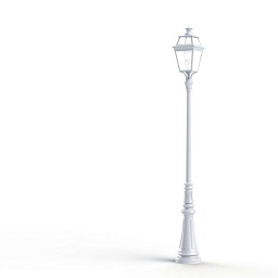 149008001 Roger Pradier Place Des Vosges уличный фонарный столб белого цвета с прозрачным плафоном